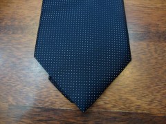 cravatta sartoriale 100% seta jacquard,disegno pois piccolo