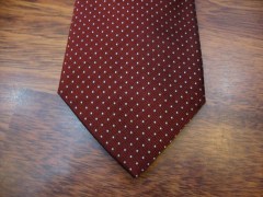 cravatta sartoriale 100% seta jacquard,disegno pois