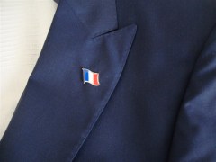 spilla da giacca con bandiera francese smaltata
