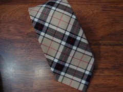 Cravatta disegno Tartan "Thompson Camel"