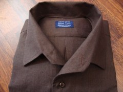 camicia in puro lino 190gr. e collo sciallato