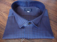 camicia twill,disegno piede de poule 